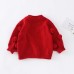 【18M-8Y】Girls Fur Ball Design Round Neck Long Sleeve Sweater (Skirt Not Included)