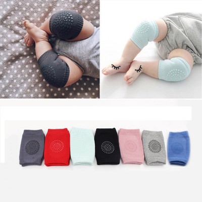 1 Pair Infant Toddler Baby Anti  slip Elastic Knee Pad Crawling Safety Protector Leg Cushion