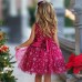 【12M-6Y】Girls Snowflake Pattern Mesh Sleeveless Princess Dress