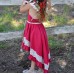 Girls Children Lace Patchwork Sleeveless Princess Dress