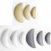 3 PCS set Children Photography Props Baby Pictures Crescent Shape Pillow  White