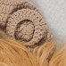 Newborn Photography Little Lion Wool Cartoon Hat and Tail Props For 0  2 Month  Hat   Tail